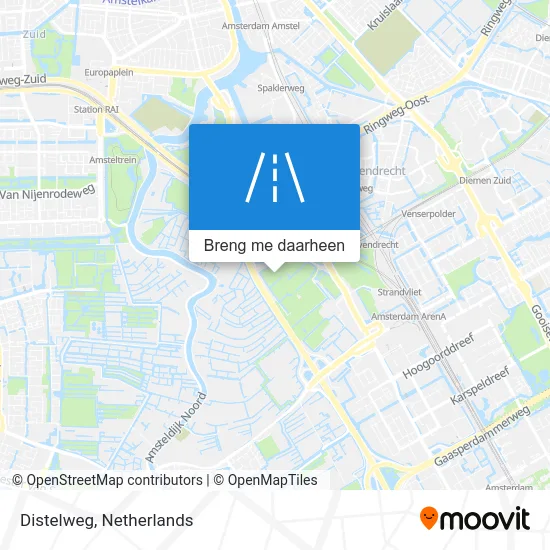 Distelweg kaart