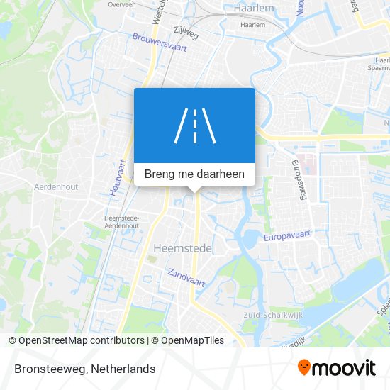 Bronsteeweg kaart