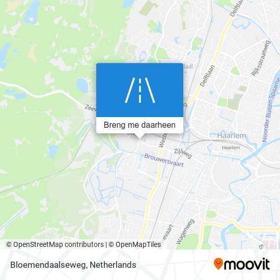 Bloemendaalseweg kaart