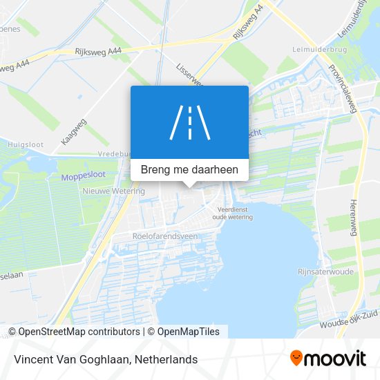 Vincent Van Goghlaan kaart