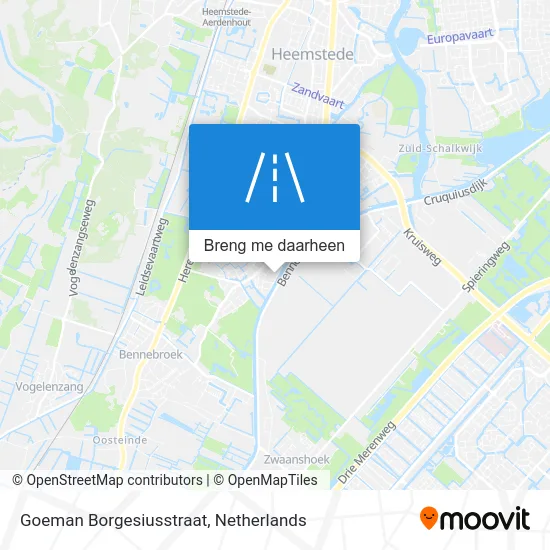 Goeman Borgesiusstraat kaart