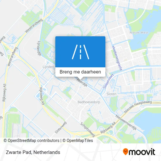Zwarte Pad kaart