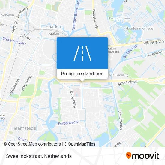 Sweelinckstraat kaart