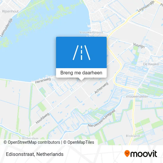 Edisonstraat kaart