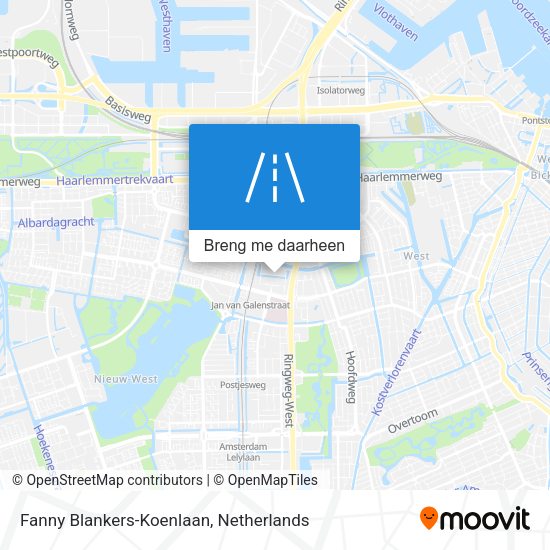 Fanny Blankers-Koenlaan kaart