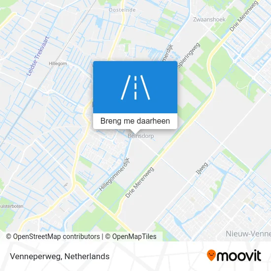 Venneperweg kaart