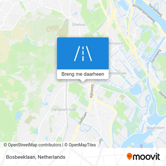 Bosbeeklaan kaart