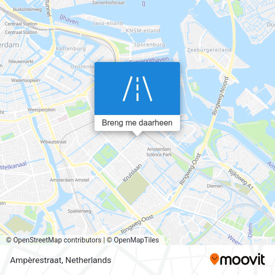 Ampèrestraat kaart