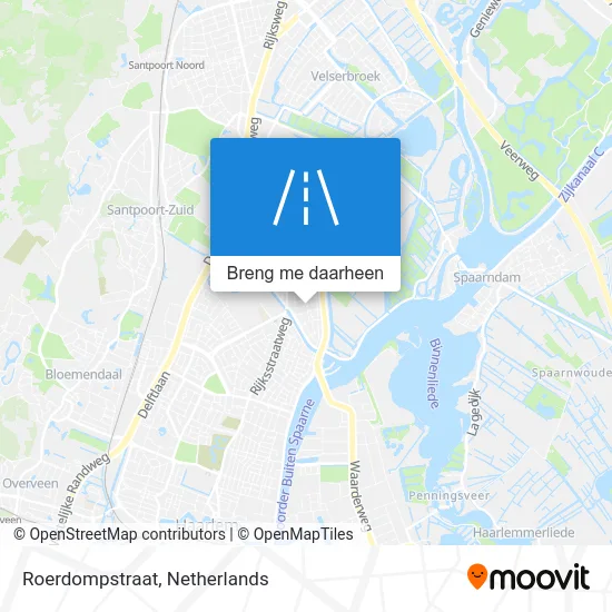 Roerdompstraat kaart