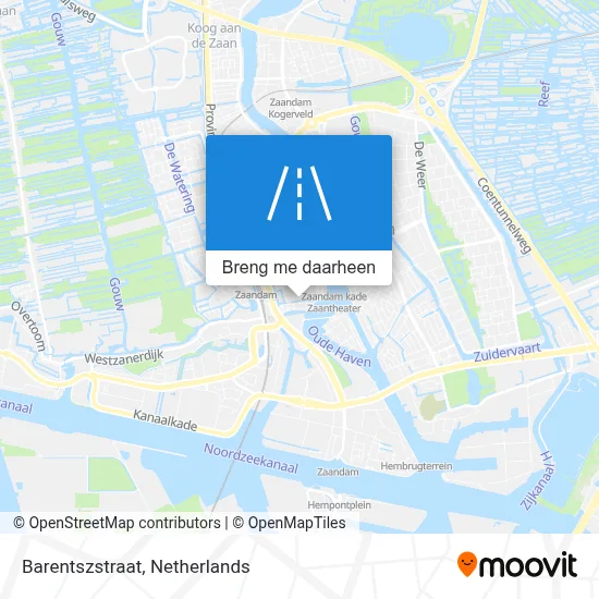 Barentszstraat kaart