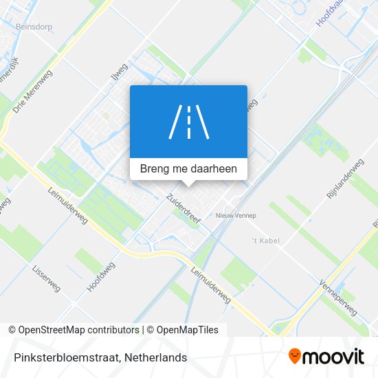 Pinksterbloemstraat kaart