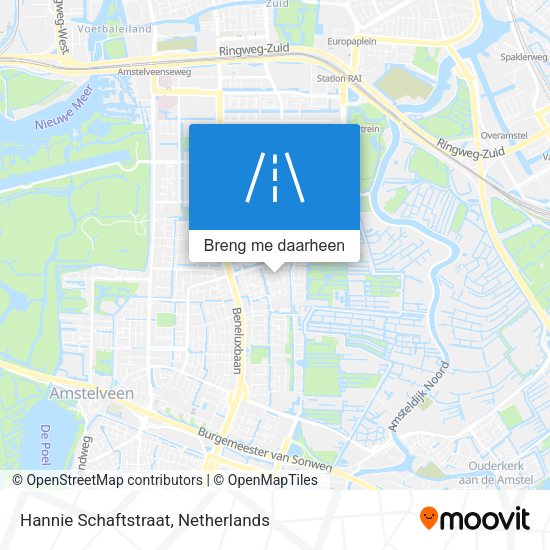 Hannie Schaftstraat kaart
