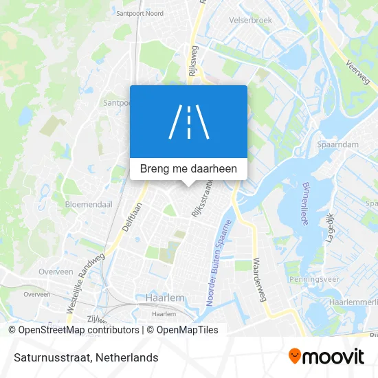 Saturnusstraat kaart
