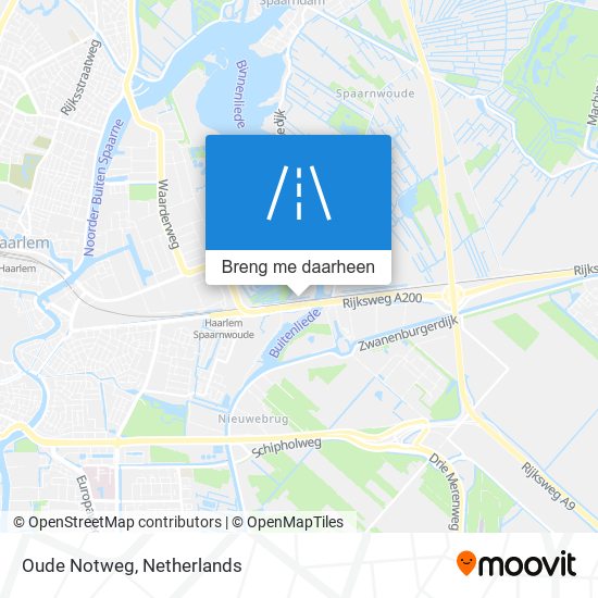 Oude Notweg kaart