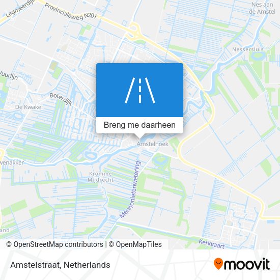 Amstelstraat kaart