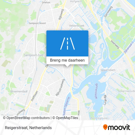 Reigerstraat kaart