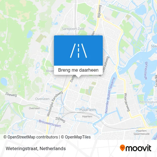 Weteringstraat kaart