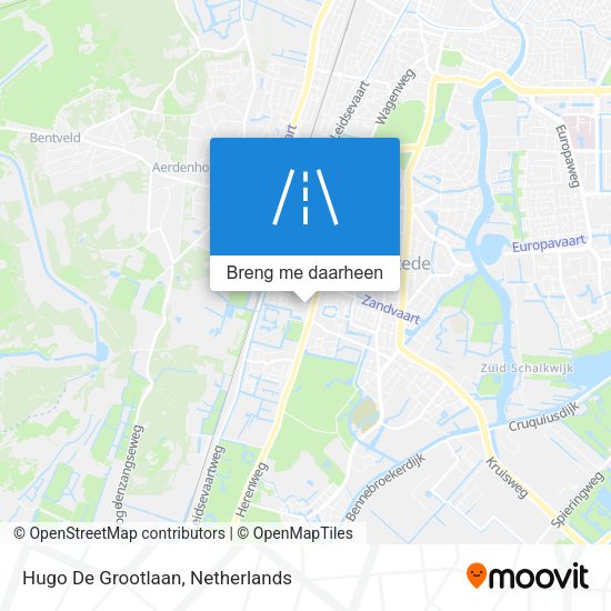 Hugo De Grootlaan kaart
