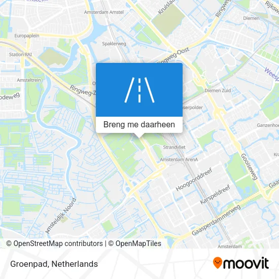 Groenpad kaart