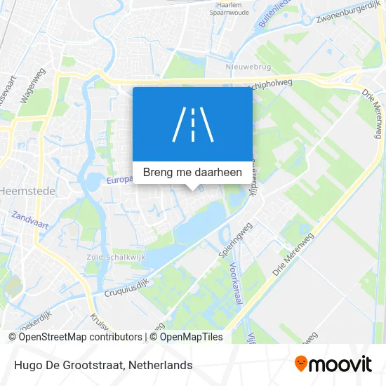 Hugo De Grootstraat kaart