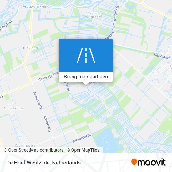De Hoef Westzijde kaart