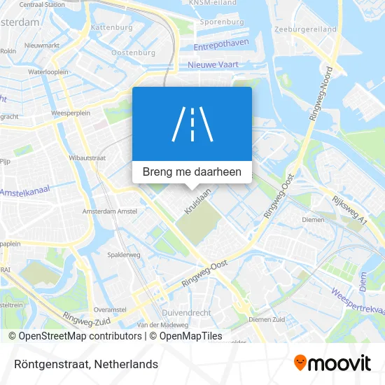 Röntgenstraat kaart