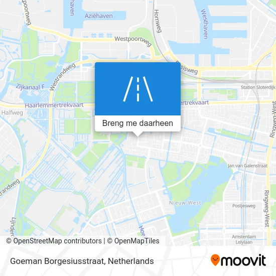 Goeman Borgesiusstraat kaart