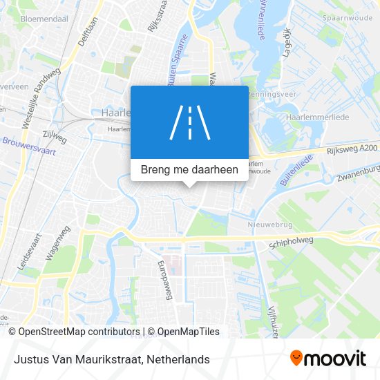 Justus Van Maurikstraat kaart
