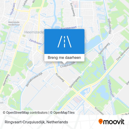 Ringvaart-Cruquiusdijk kaart