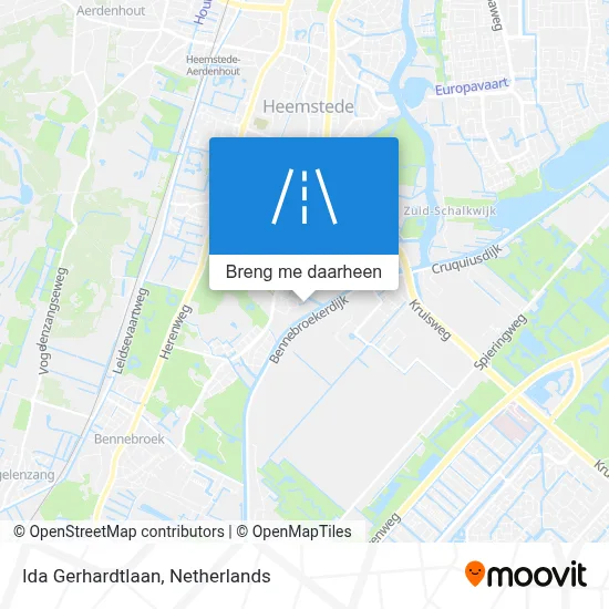 Ida Gerhardtlaan kaart