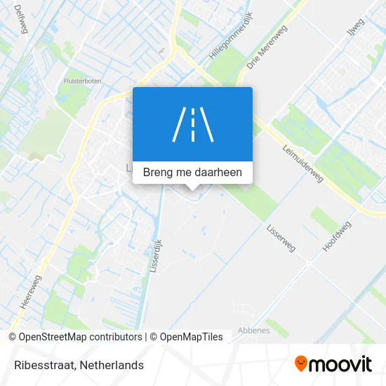 Ribesstraat kaart