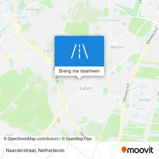 Naarderstraat kaart