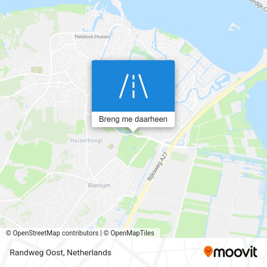Randweg Oost kaart