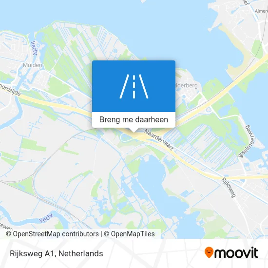 Rijksweg A1 kaart