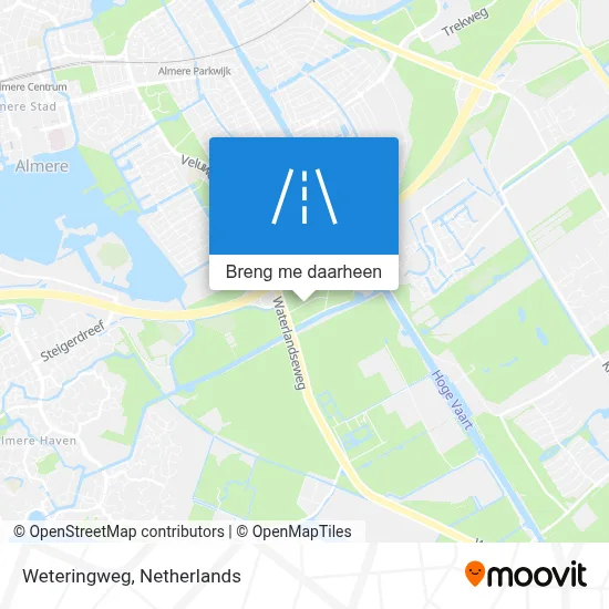 Weteringweg kaart
