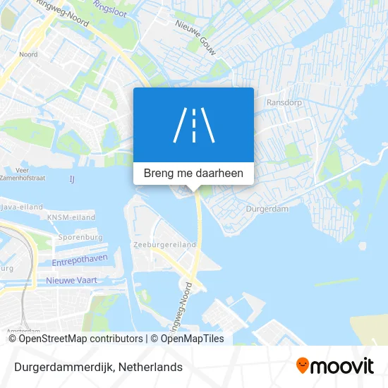 Durgerdammerdijk kaart
