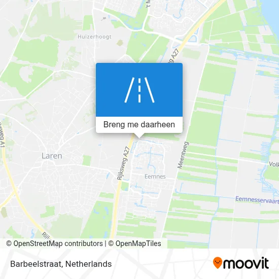 Barbeelstraat kaart