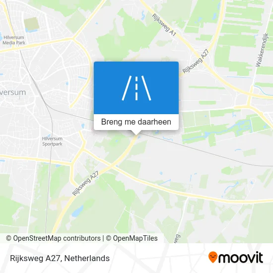 Rijksweg A27 kaart