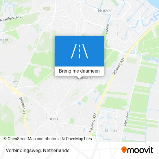 Verbindingsweg kaart