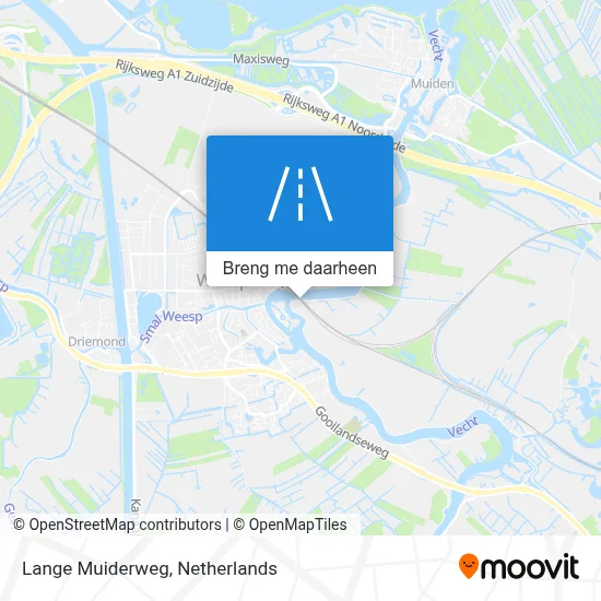 Lange Muiderweg kaart