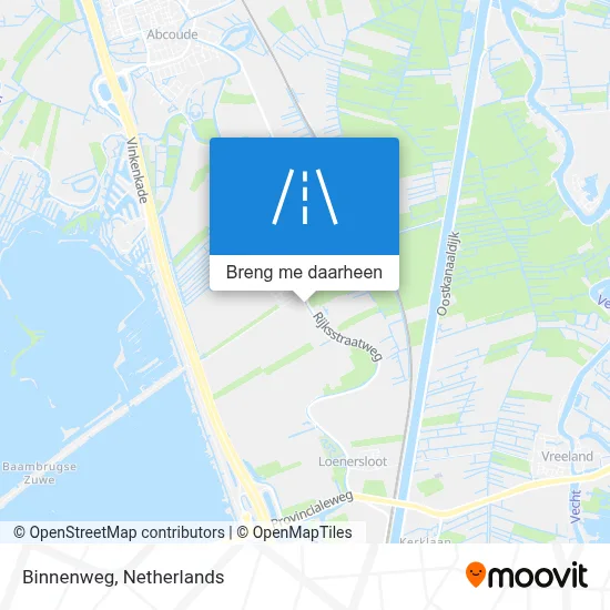 Binnenweg kaart