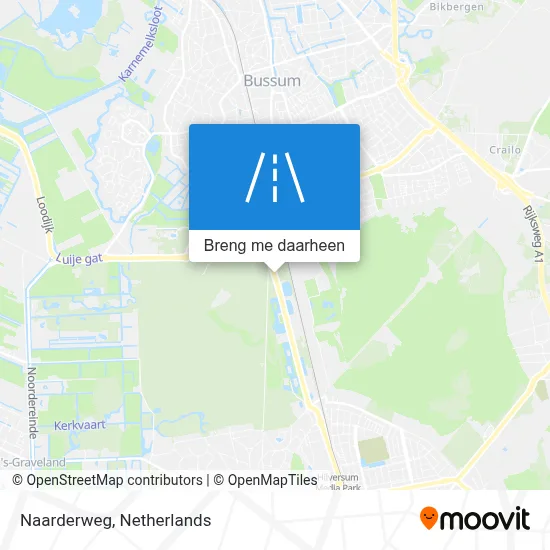 Naarderweg kaart