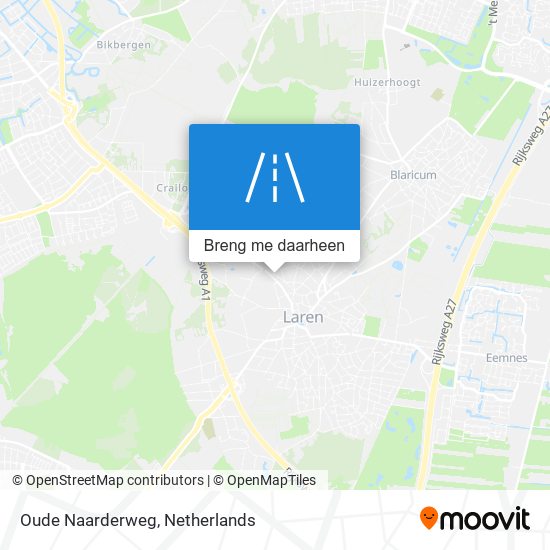 Oude Naarderweg kaart