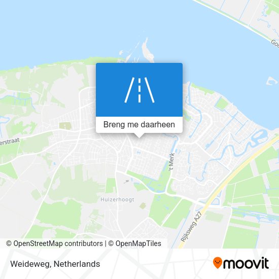 Weideweg kaart