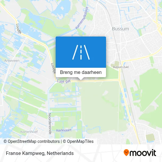 Franse Kampweg kaart