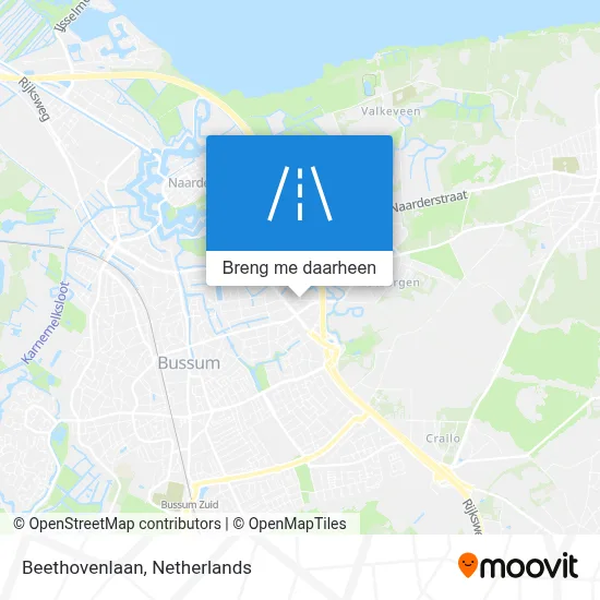 Beethovenlaan kaart