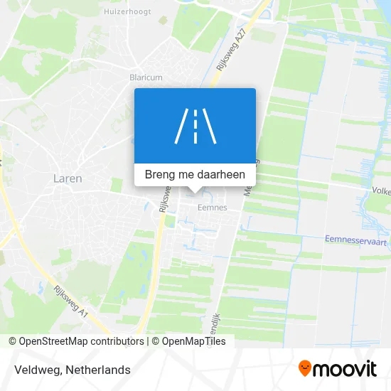 Veldweg kaart