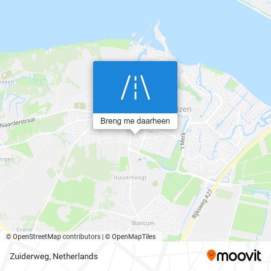 Zuiderweg kaart