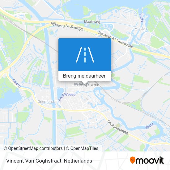 Vincent Van Goghstraat kaart