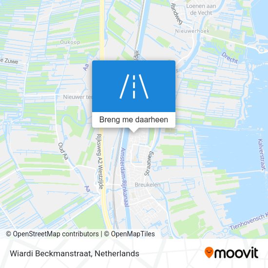 Wiardi Beckmanstraat kaart